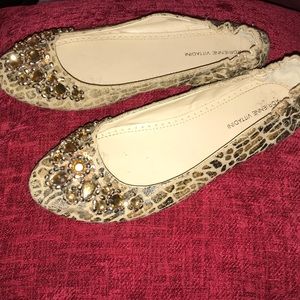 Adrienne Vittadini Sz 7 Embellished Flats